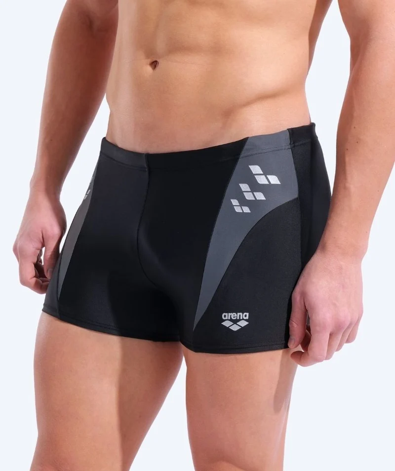 Arena Trunks für Herren - Step Logo - Schwarz/Grau