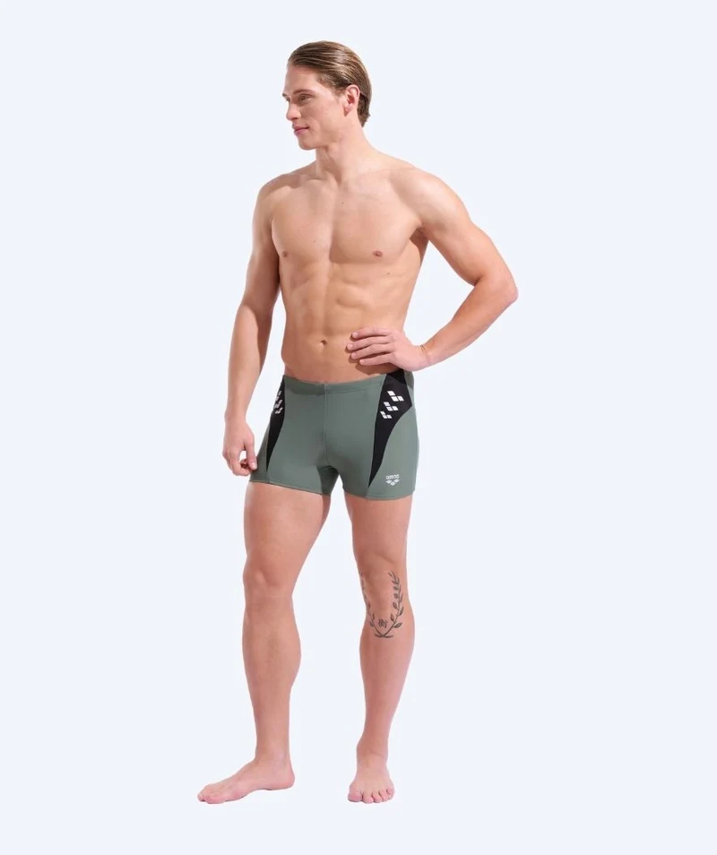 Arena Trunks für Herren - Step Logo - Grün/Schwarz