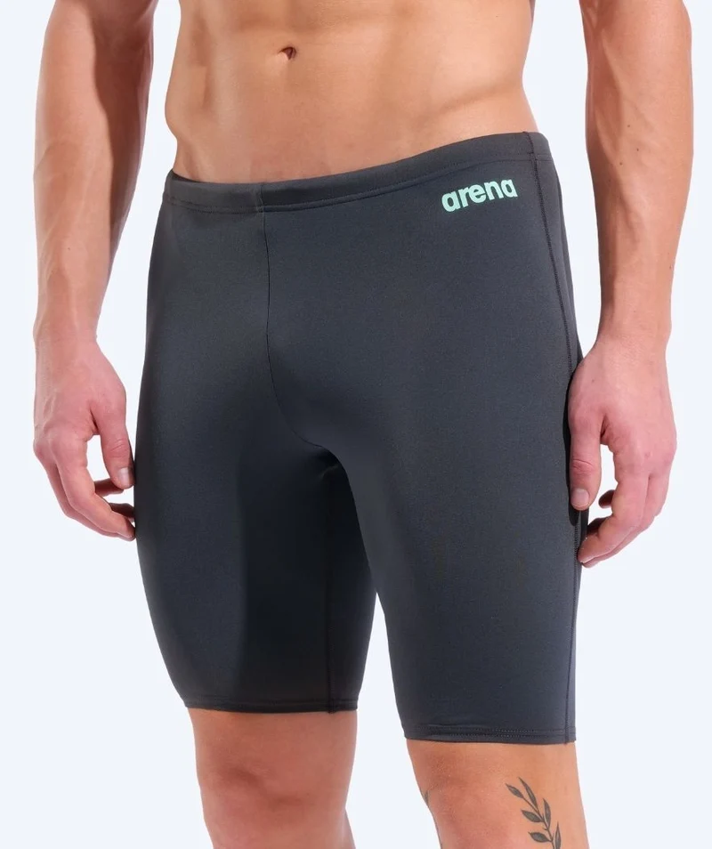Arena lange Badehose für Herren - Team Swim Solid - Dunkelgrau