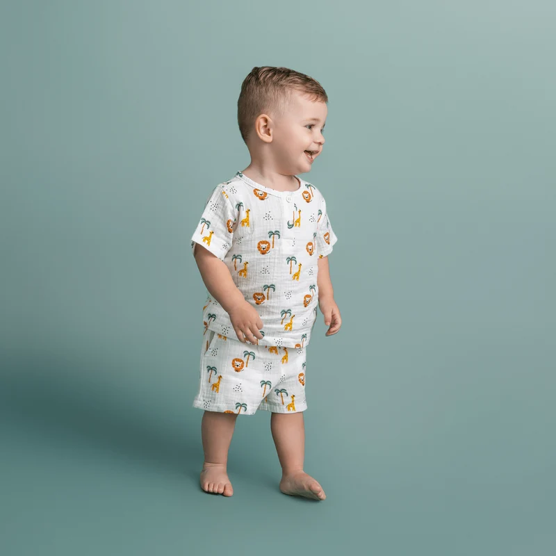 Beachwear Boys - Muslin - Multicolor - Jungle