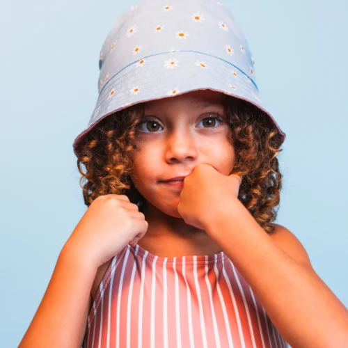 Sun Hat Reversible - Multicolor - Daisy Flower