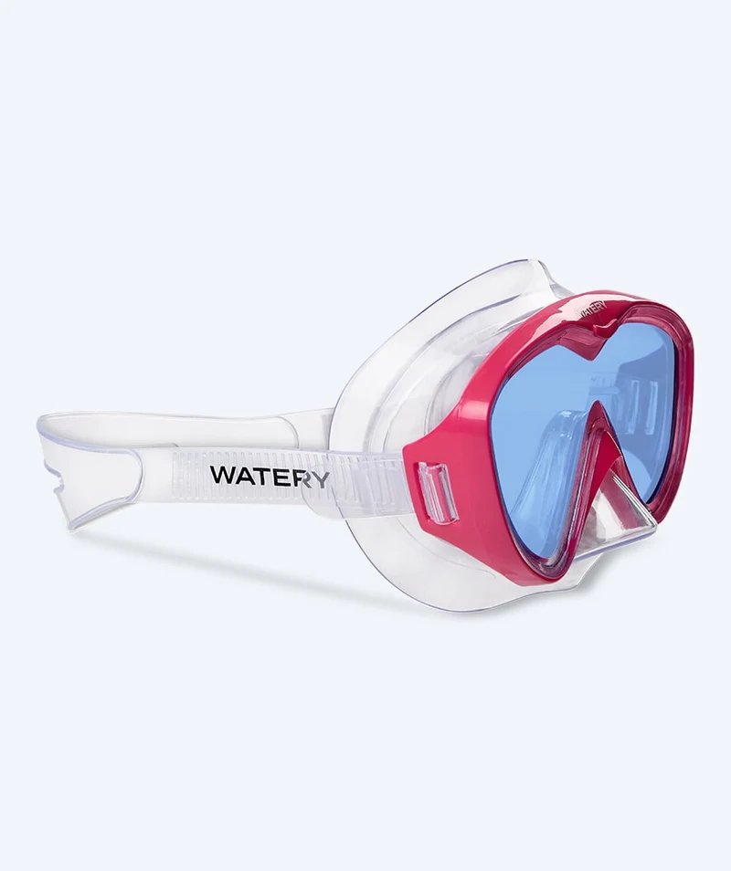 Watery Tauchmaske für Junioren (8-15) - Nerina - Hellrosa/Blau