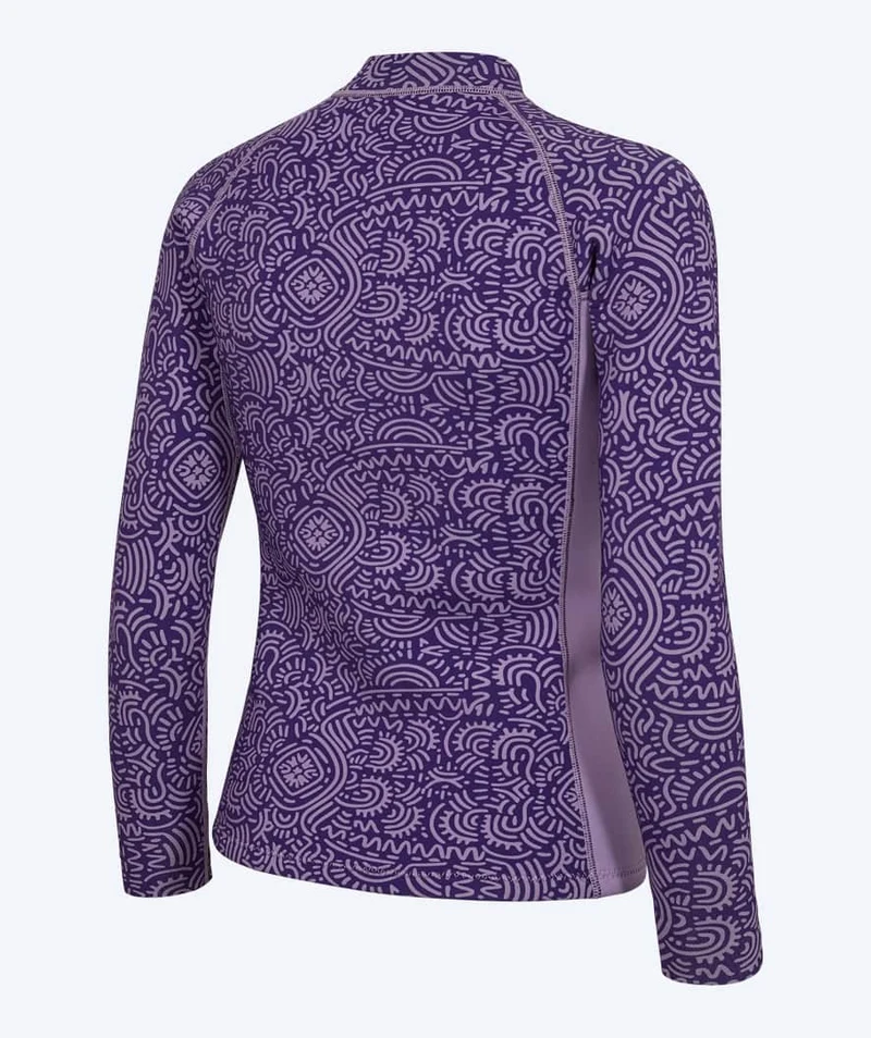 Watery Neoprenshirt mit Reißverschluss für Damen - Lodge - Lila