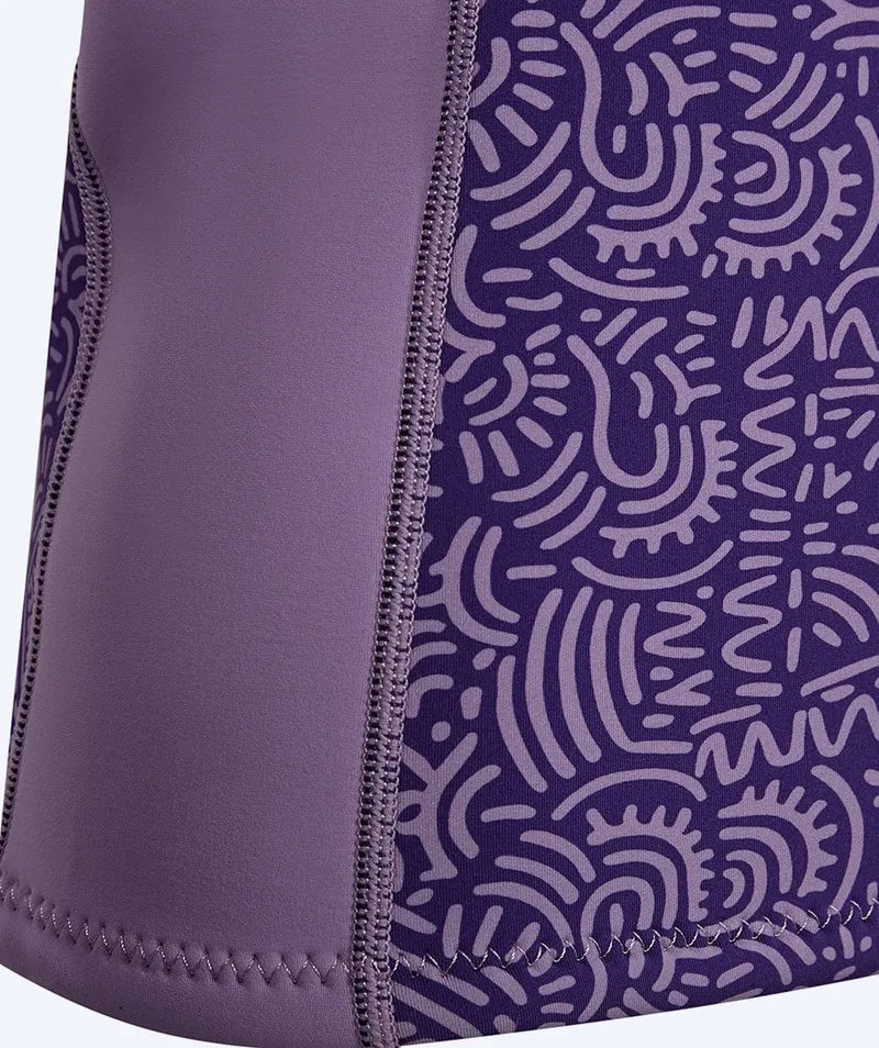 Watery Neoprenshirt mit Reißverschluss für Damen - Lodge - Lila