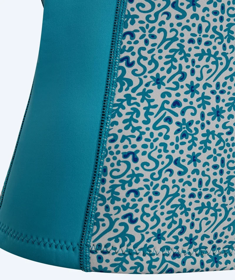 Watery Neoprenshirt mit Reißverschluss für Damen - Lodge - Blau/Weiß