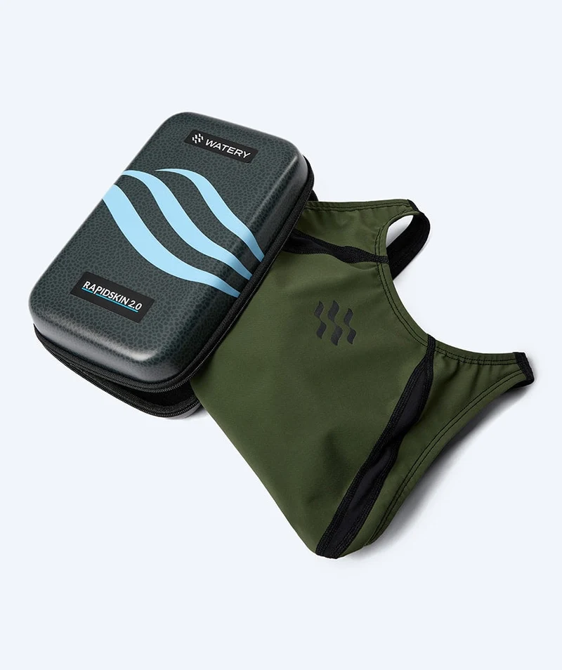 Watery Wettkampf Badeanzug für Mädchen - Rapidskin 2.0 - Grün