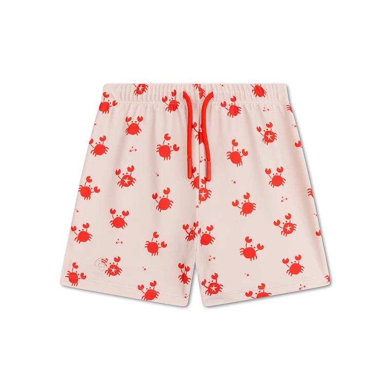 Swim Boxer - Beige/Red - Crabby