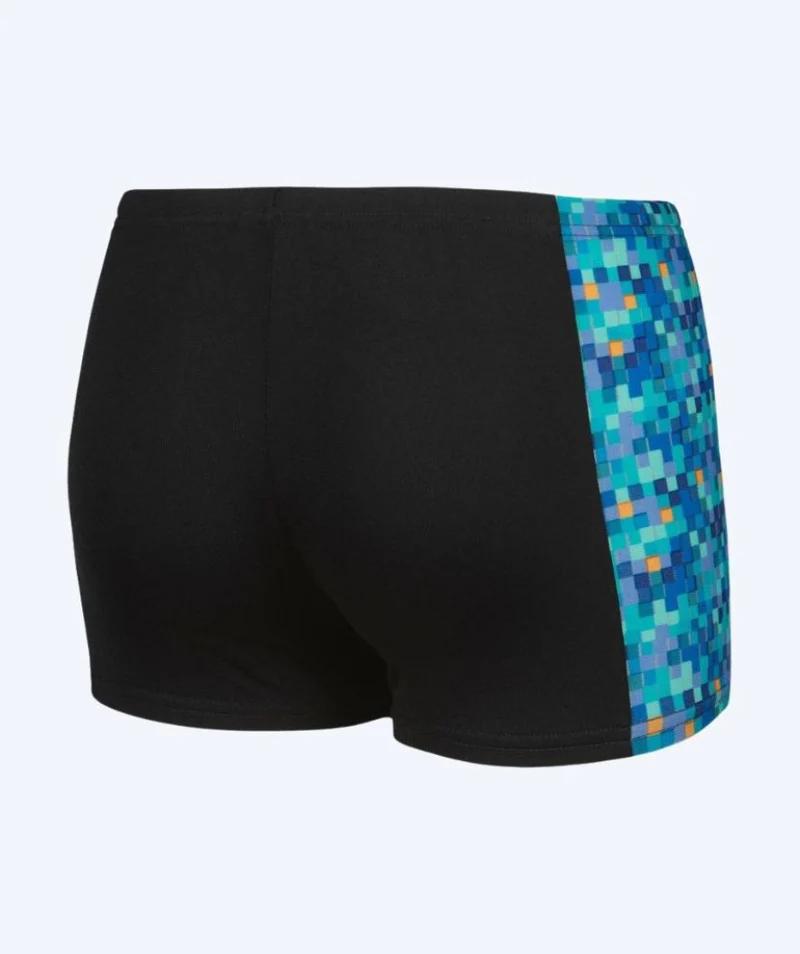 Arena Badehosen mit Bein für Jungen - Pooltiles - Schwarz/Blau