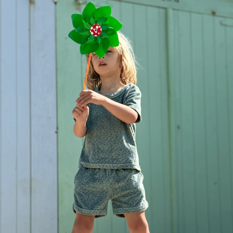 Beachwear Boys - Muslin - Green - Leopard
