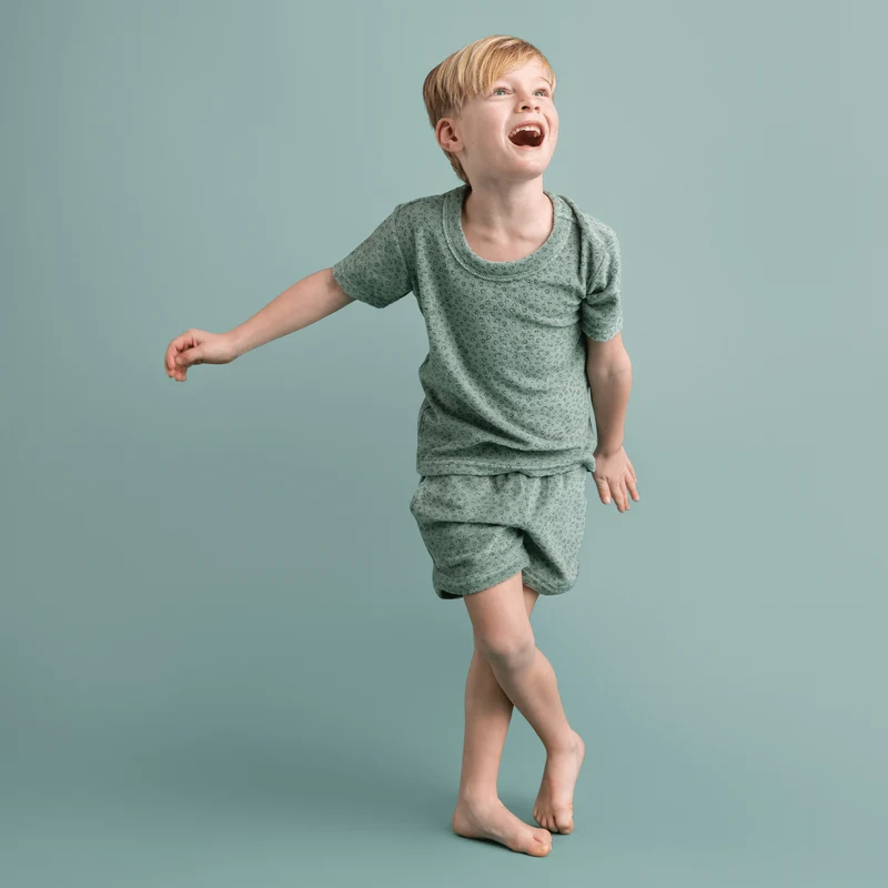 Beachwear Boys - Muslin - Green - Leopard