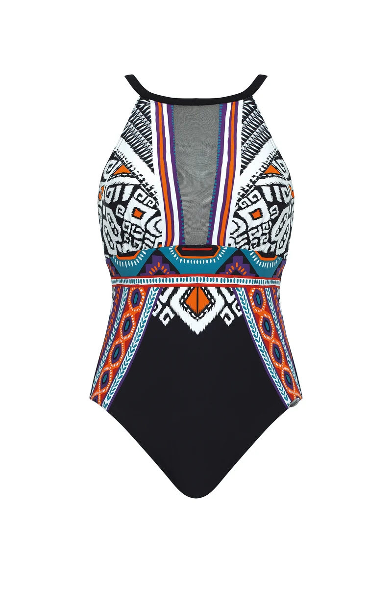 Ethno Mesh Swimsuit