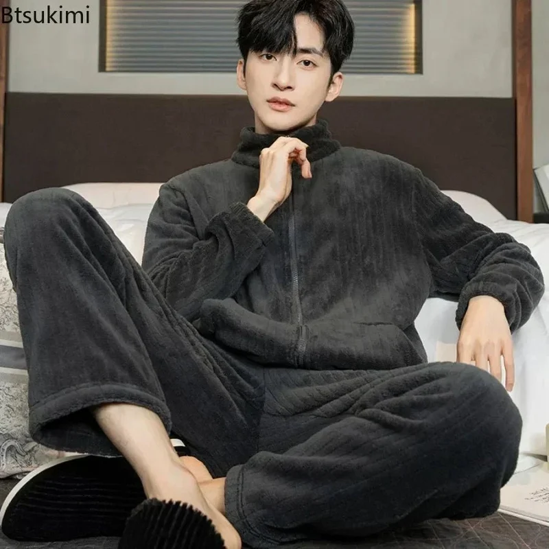 Flanellpyjama-Set für Herren – Weiche Nachtwäsche für gemütliche Herbst- und Winternächte