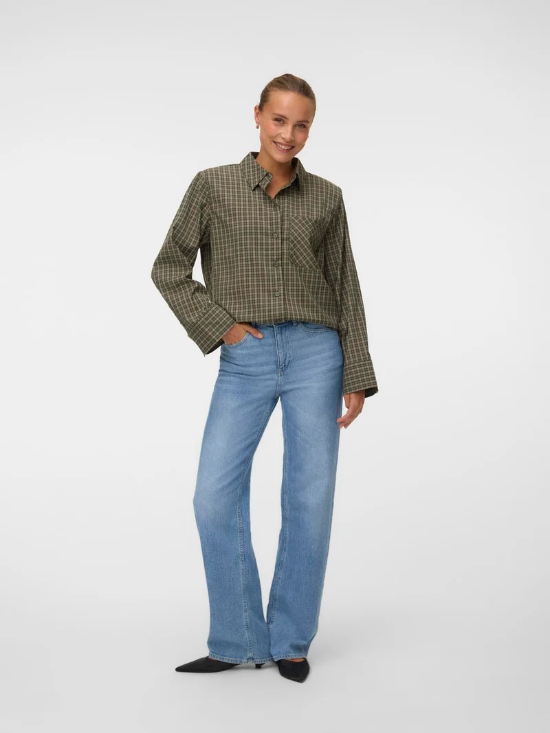 VMKARA LS LOOSE CHECK SHIRT