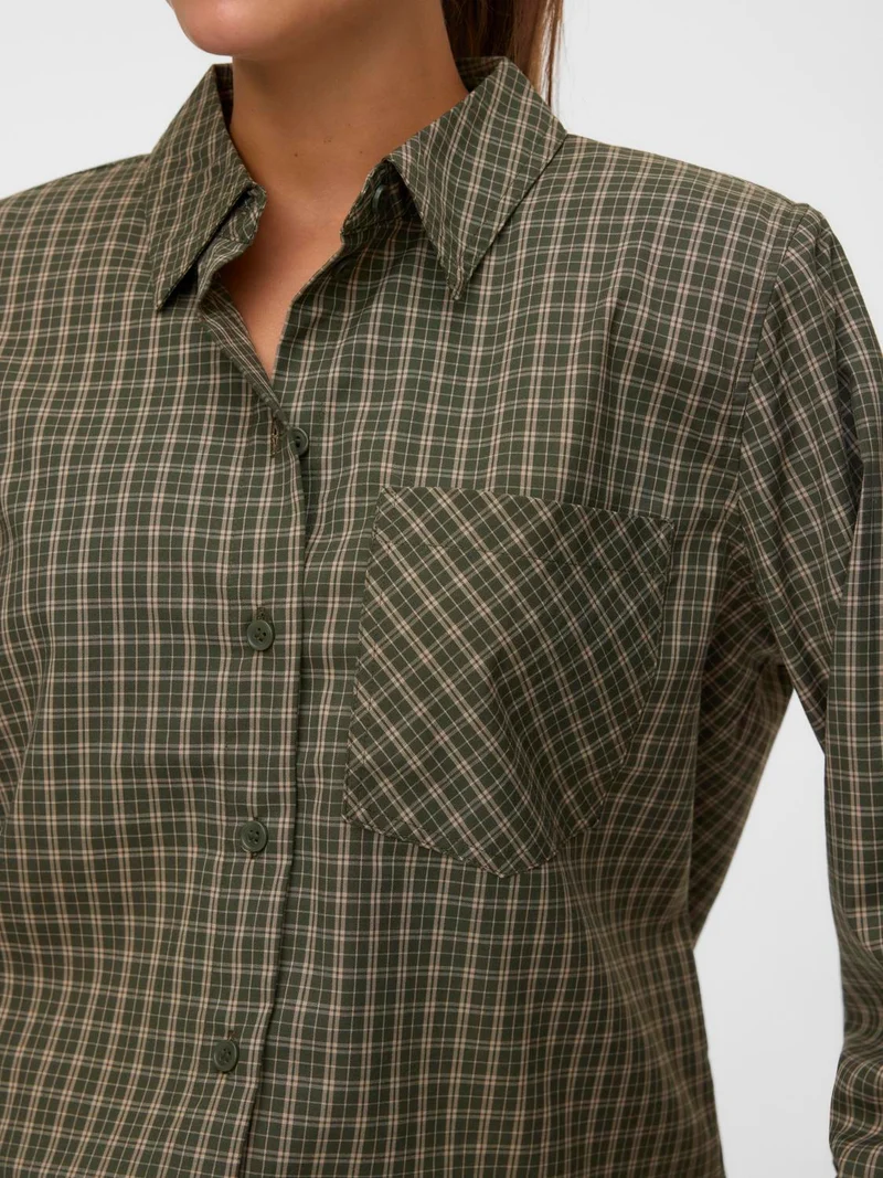 VMKARA LS LOOSE CHECK SHIRT