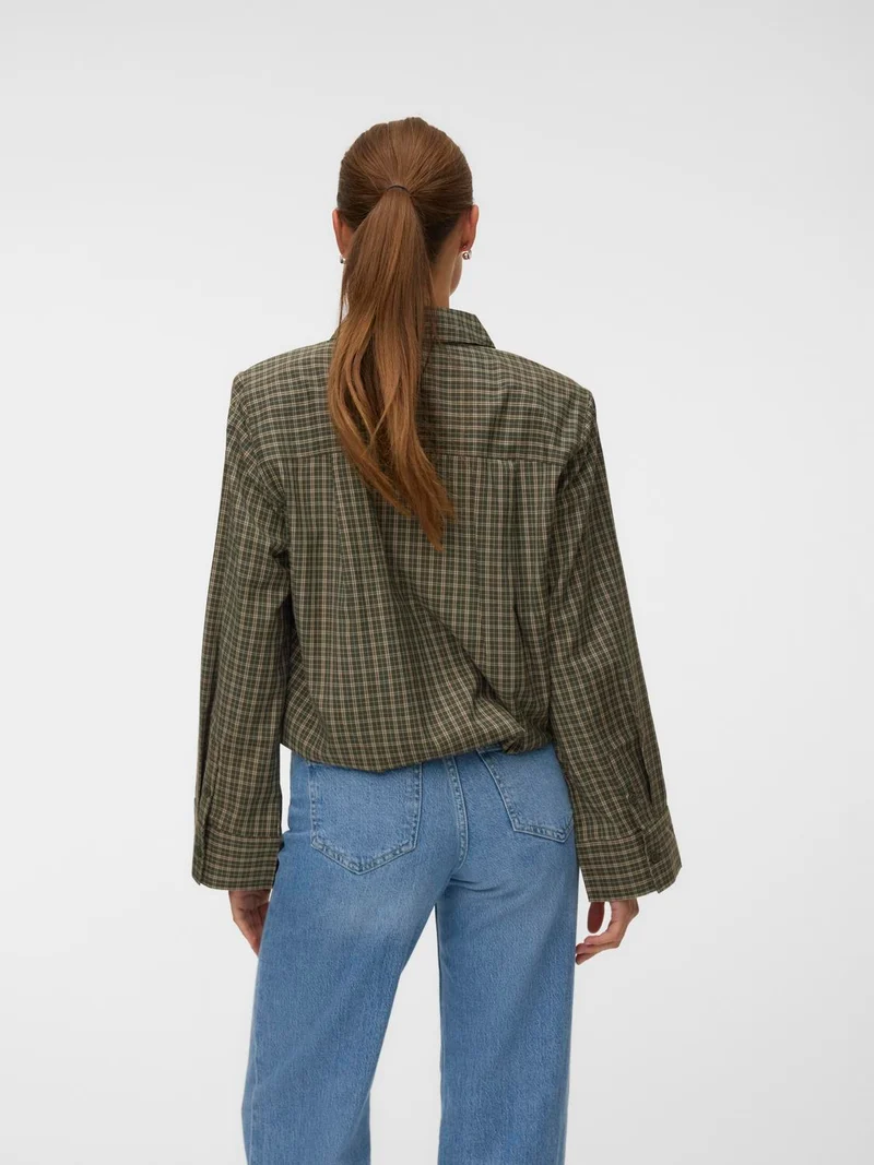 VMKARA LS LOOSE CHECK SHIRT