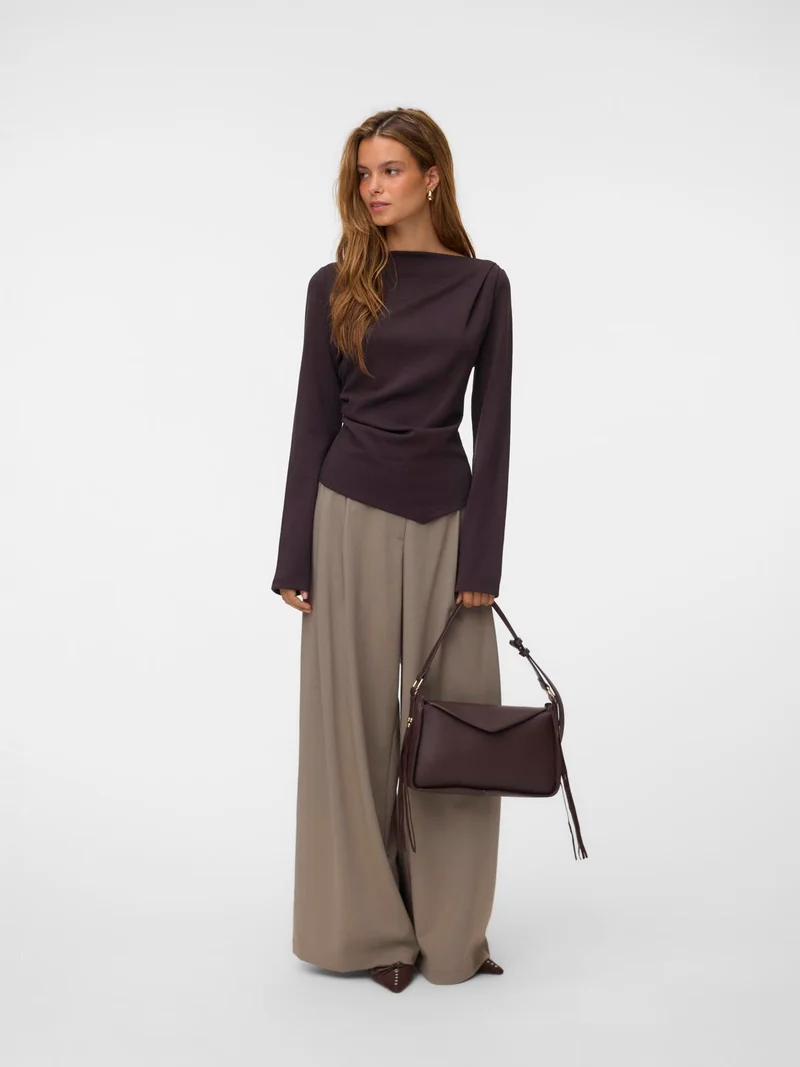 VMMILLE LS BOATNECK SHORT TOP