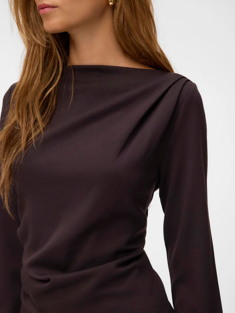 VMMILLE LS BOATNECK SHORT TOP