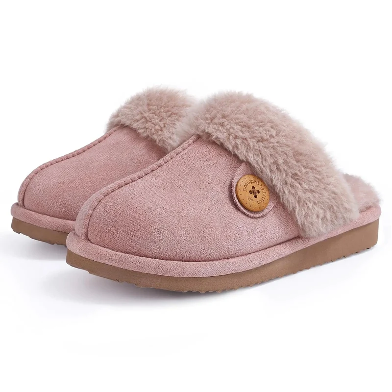 Comwarm Winterflauschige Hausschuhe für Damen - Bequeme Pantoletten und Indoor-Sandalen aus Kunstfell