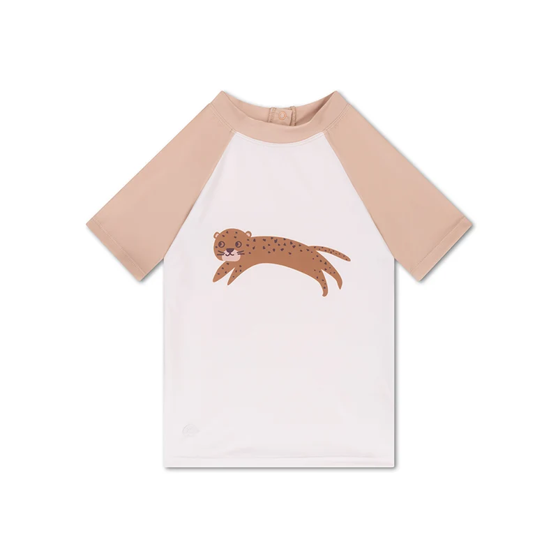 Swimming T-Shirt - Short Sleeve - Brown - Roamer