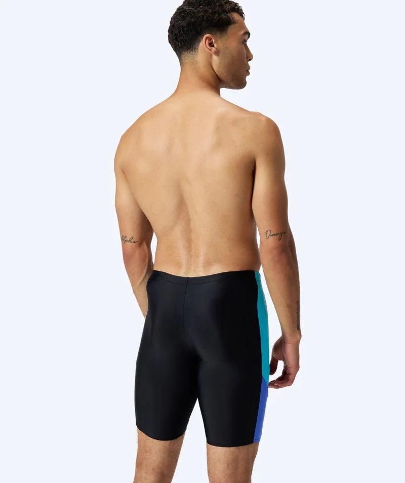 Speedo lange Badehose für Herren - Dive - Schwarz/Hellblau