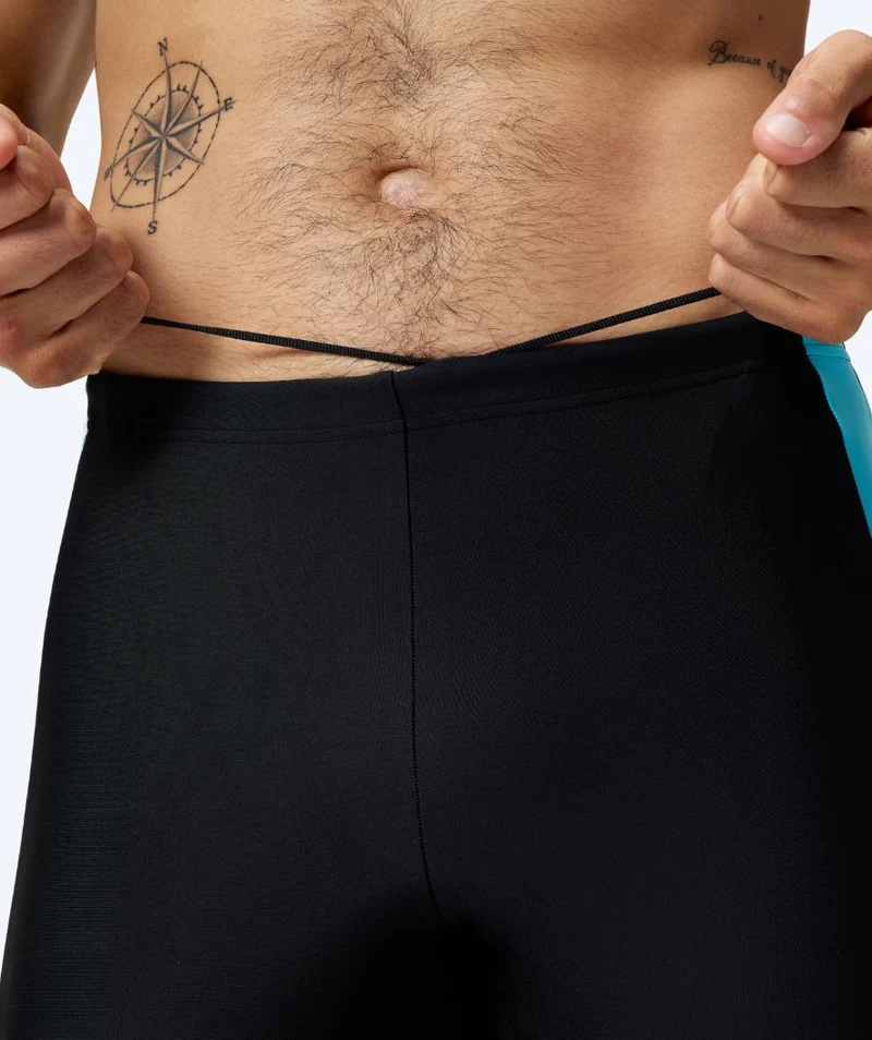 Speedo lange Badehose für Herren - Dive - Schwarz/Hellblau