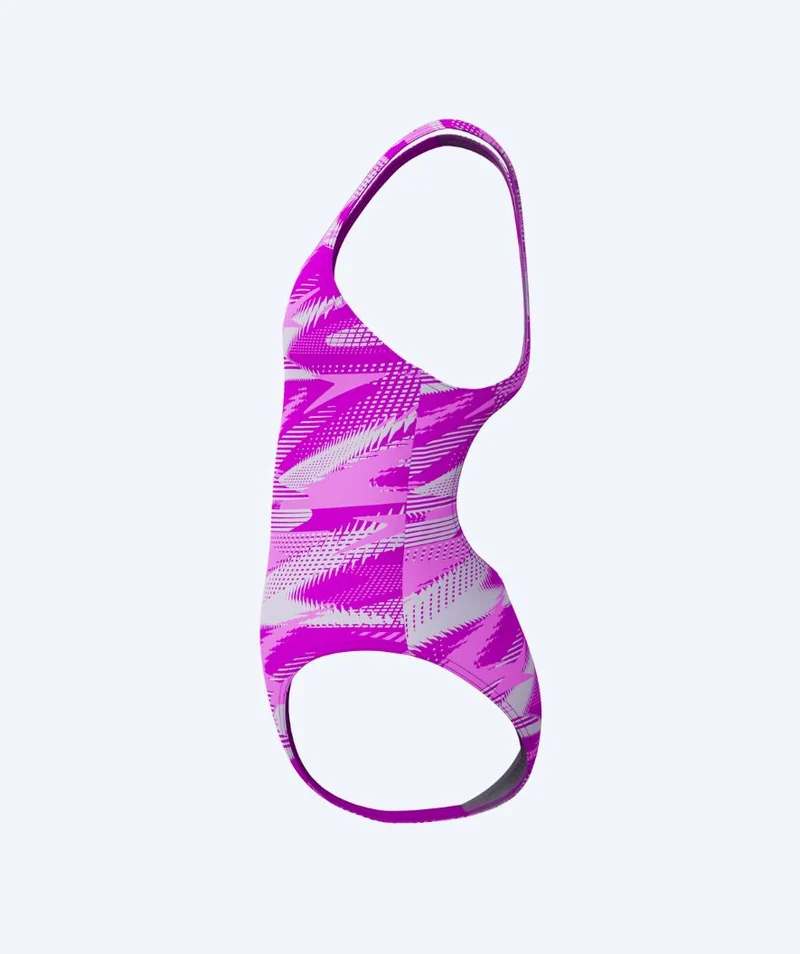 Speedo Badeanzug für Mädchen - Hyperboom Allover Medalist - Hellrosa/Lila