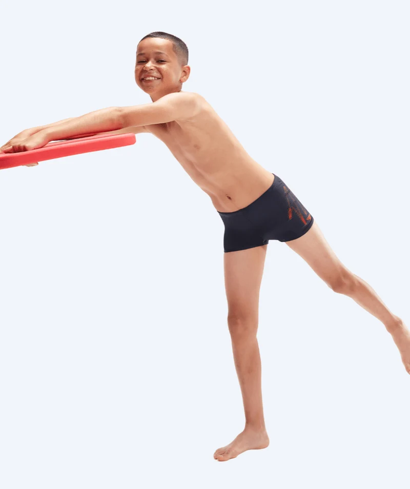 Speedo Aquashorts für Jungen - Hyperboom Placement - Blau/Rot