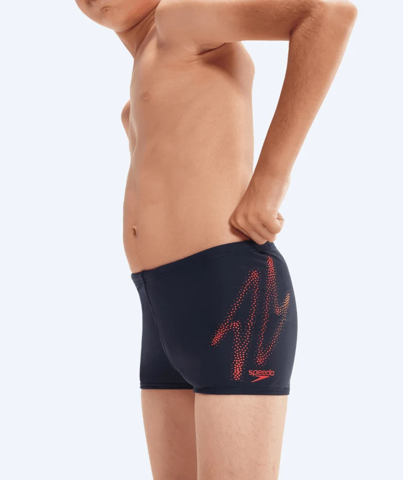 Speedo Aquashorts für Jungen - Hyperboom Placement - Blau/Rot