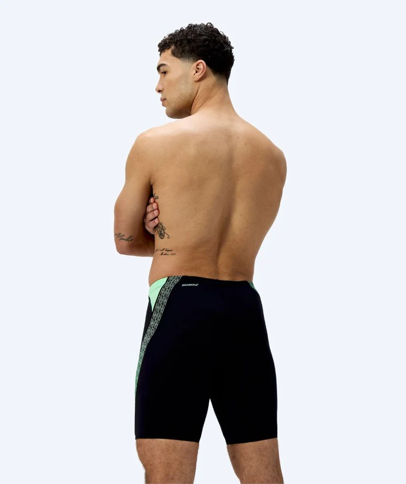 Speedo lange Badehose für Herren - Hyperboom Splice - Schwarz/Grün