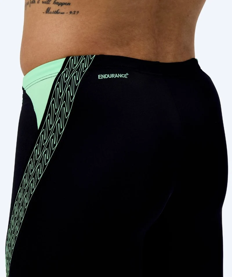 Speedo lange Badehose für Herren - Hyperboom Splice - Schwarz/Grün