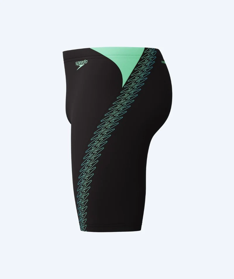 Speedo lange Badehose für Herren - Hyperboom Splice - Schwarz/Grün