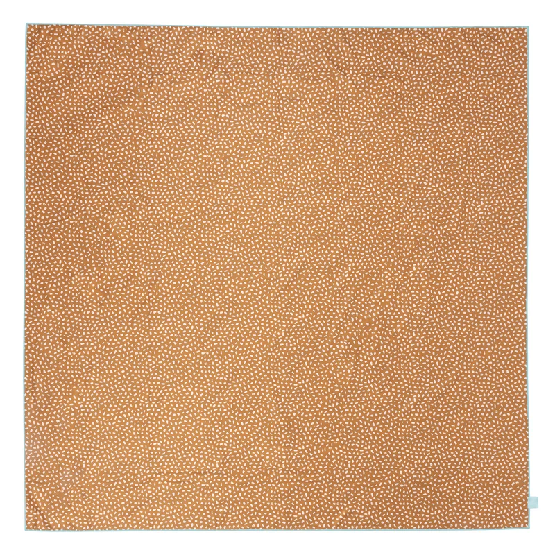 Beach Towel Microfiber - Orange/White - Vibrant Stripes - 180 x 180 cm