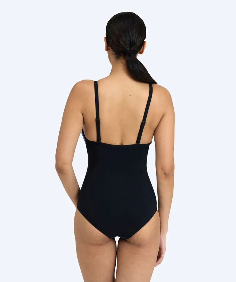 Arena Badeanzug mit Einlagen für Damen - Michela - Lila/Schwarz