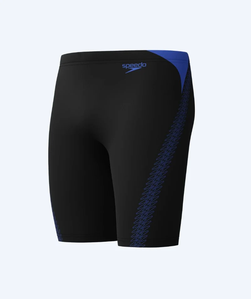 Speedo lange Badehose für Herren - Hyperboom Splice - Schwarz/Dunkelblau