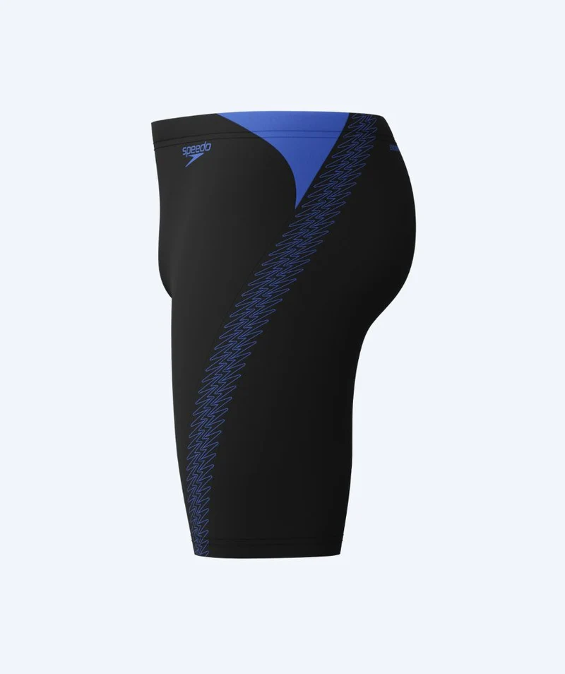 Speedo lange Badehose für Herren - Hyperboom Splice - Schwarz/Dunkelblau