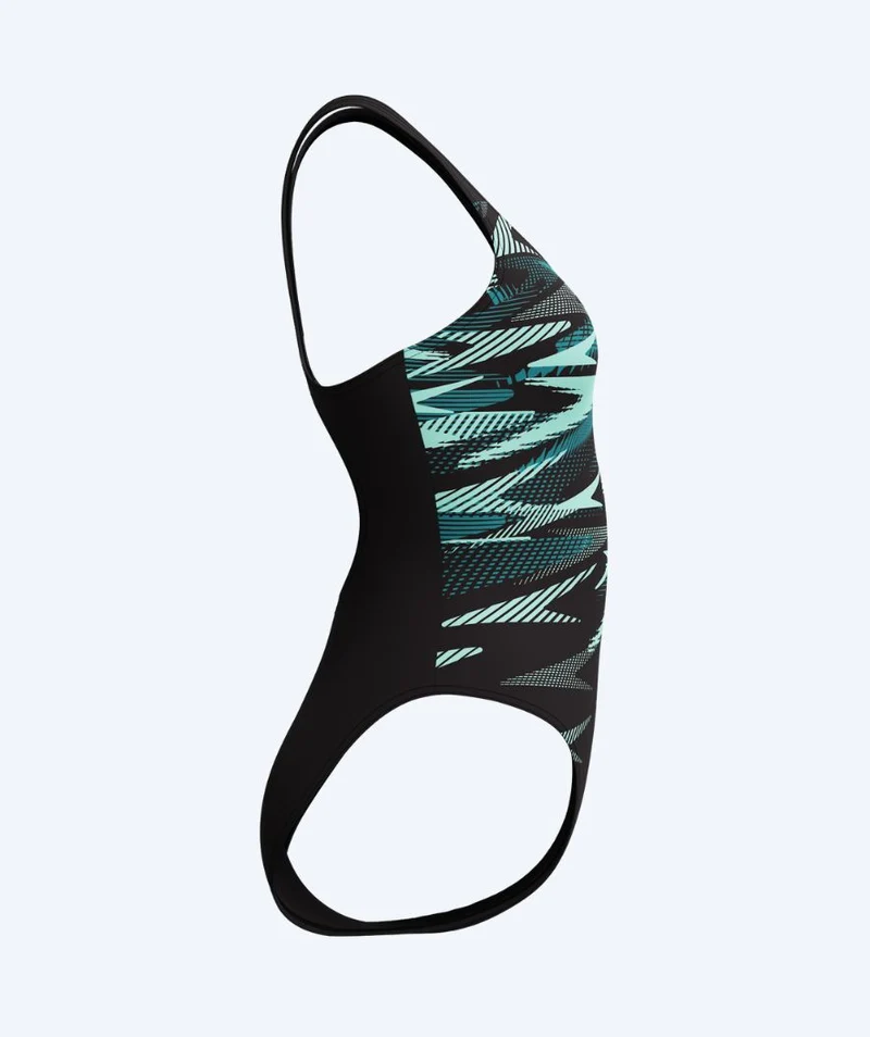Speedo Badeanzug für Damen - Hyperboom Placement Muscleback - Schwarz/Türkis