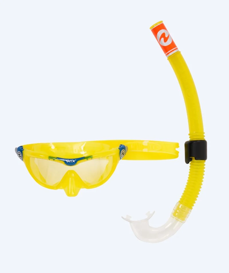 Aqualung Combo Schnorchelset für Kinder (4-8) - Combo Mix - Gelb/petrol