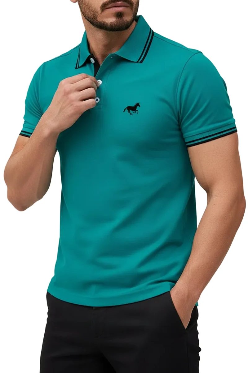 Klassisches Herren-Poloshirt – Kurzarm-Sommeroberteil S-3XL, lässig, mit Knopfleiste am Revers