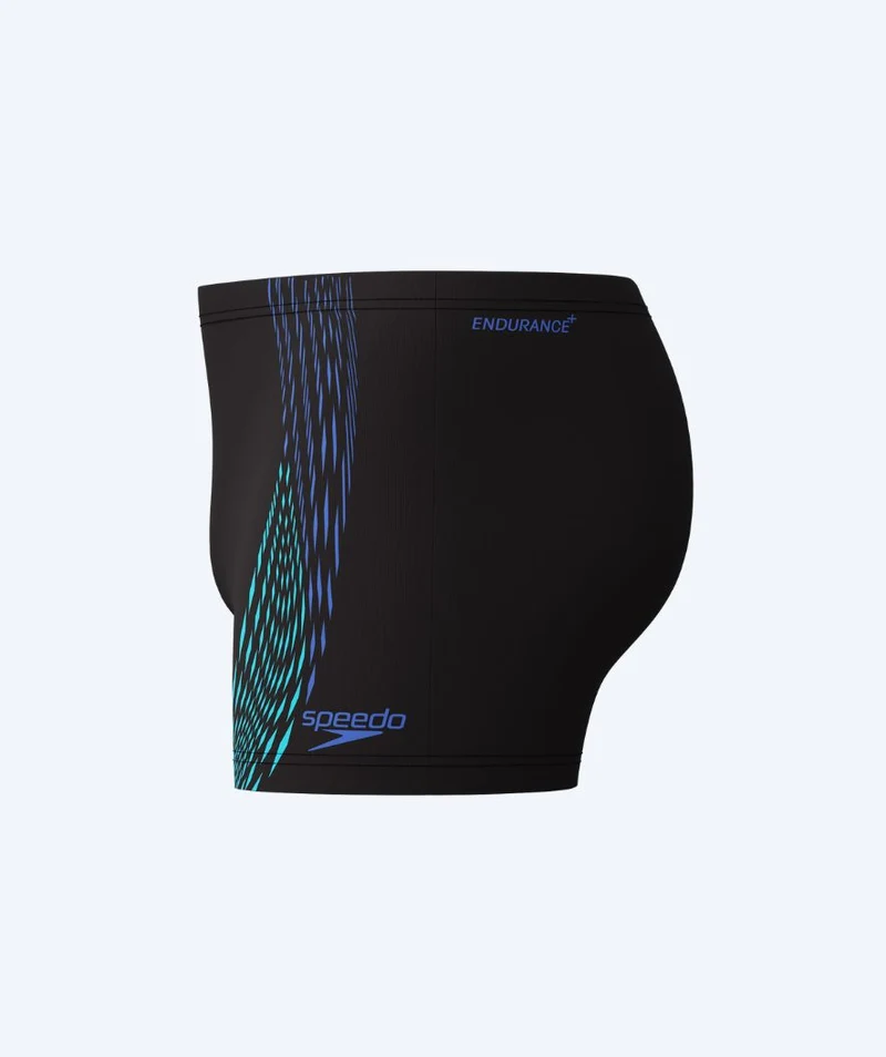 Speedo Aquashorts für Herren - Duo Logo Print - Schwarz/Dunkelblau
