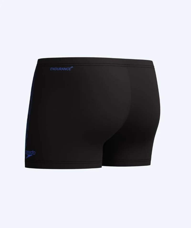 Speedo Aquashorts für Herren - Duo Logo Print - Schwarz/Dunkelblau