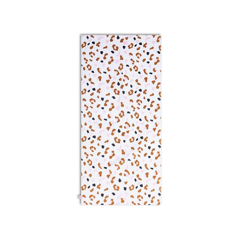 Beach Towel Cotton - Khaki - Leopard - 135 x 65 cm