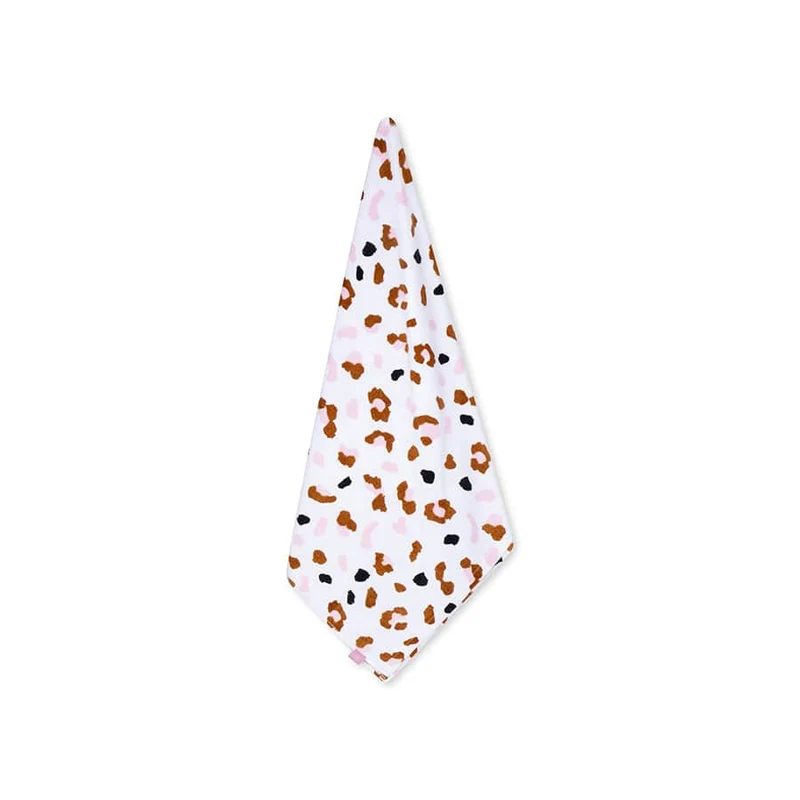 Beach Towel Cotton - Khaki - Leopard - 135 x 65 cm