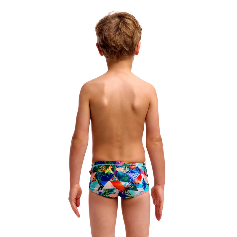 Funky Trunks Boys Toddler Printed Trunks Palm Prism