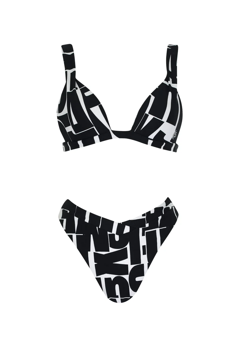 Letter Print Triangel Set