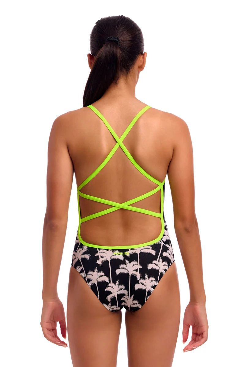 Funkita Girls Schwimmanzug Strapped In Palm Night