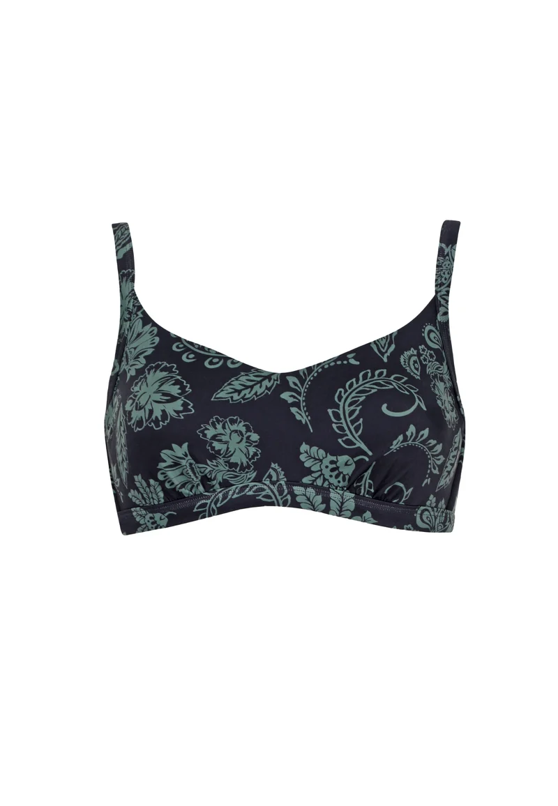 Floral Shade Bustier Wire Top