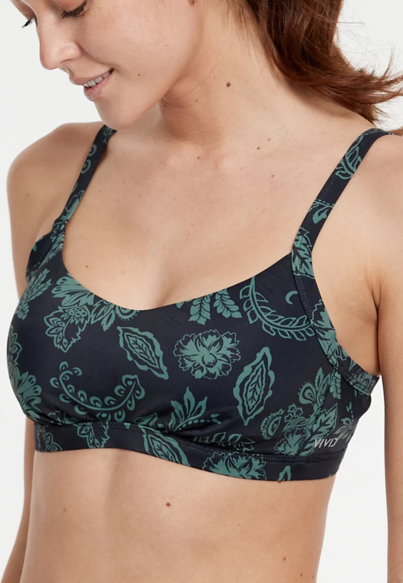 Floral Shade Bustier Wire Top
