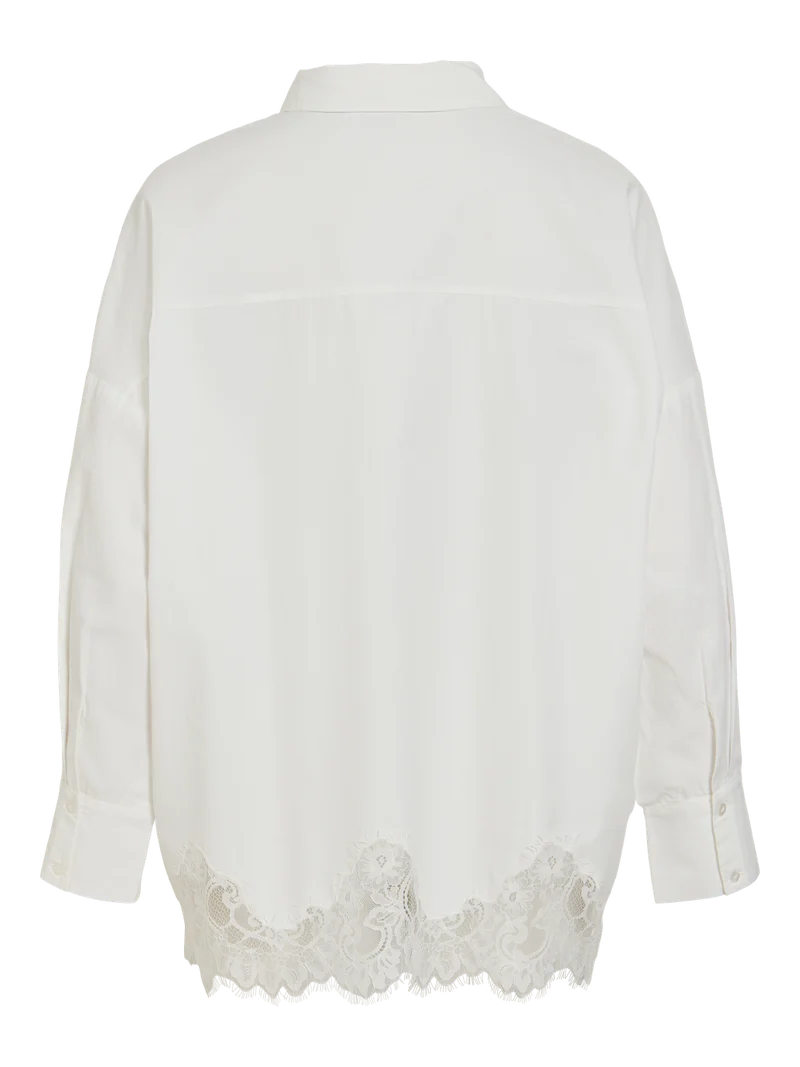 VIASHLEY L/S OVERSIZED LACE SHIRT
