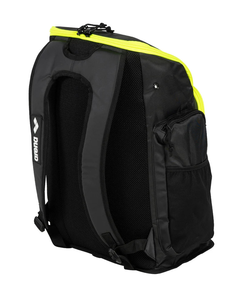 Arena Schwimm Sport Rucksack 45L Spiky III Dark-Smoke-Neon-Yellow