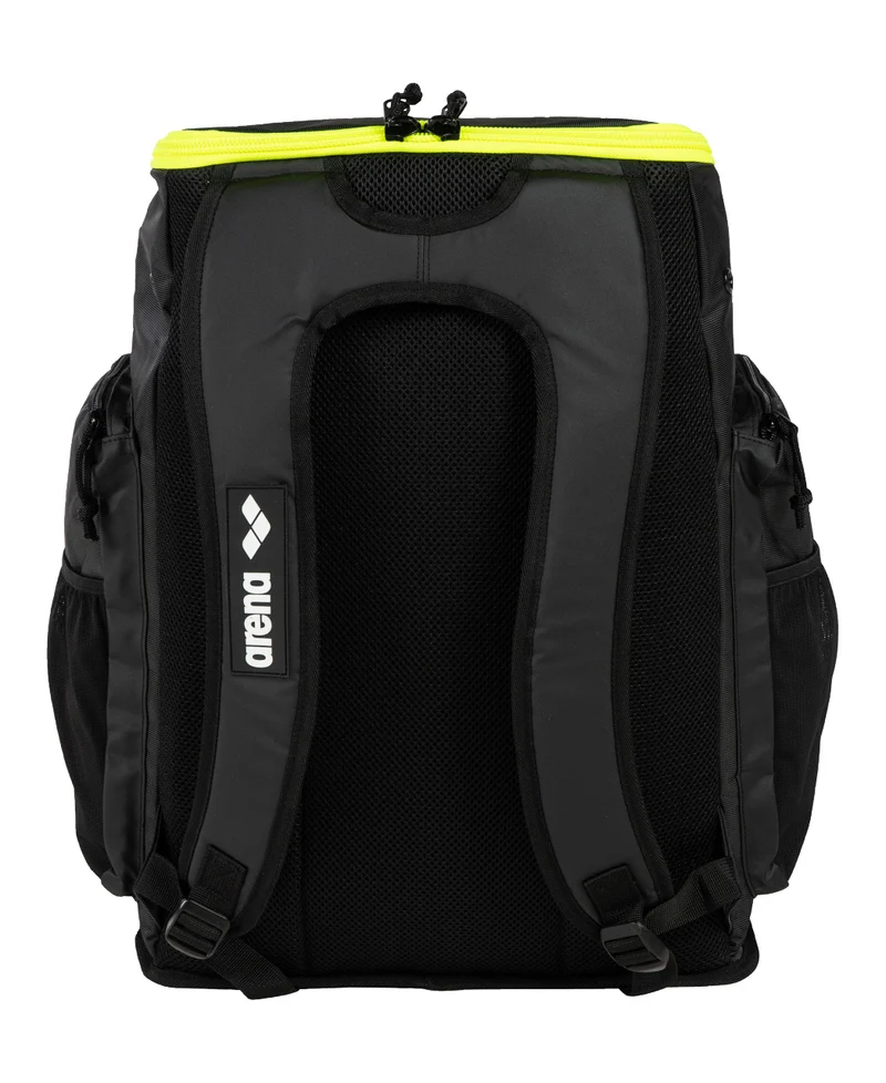 Arena Schwimm Sport Rucksack 45L Spiky III Dark-Smoke-Neon-Yellow